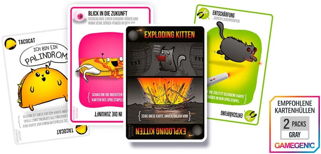 Asmodee Exploding Kitten Kartenspiel Bunt - Bild 4