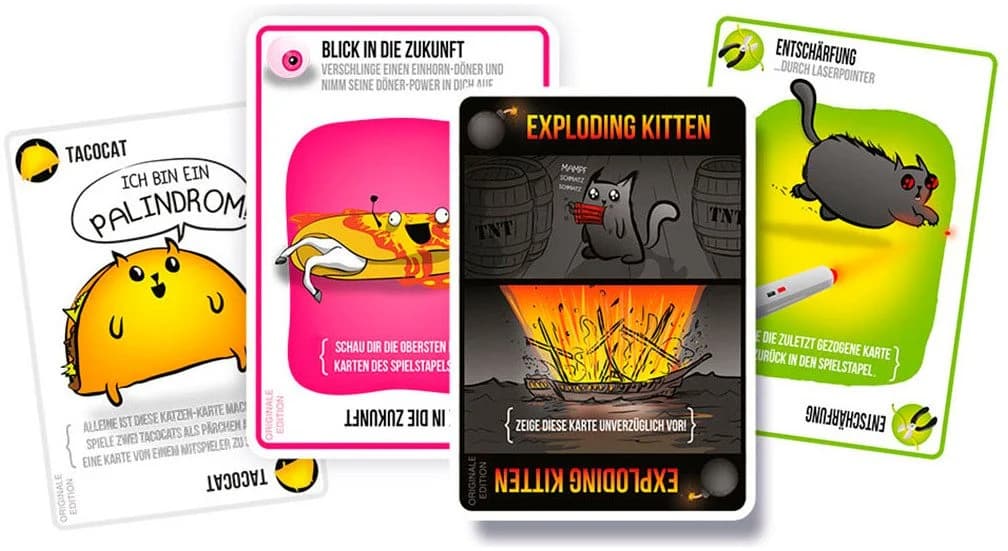 Asmodee Exploding Kitten Kartenspiel Bunt - Bild 5