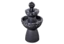 Teamson Home 3-stufiger Gartenbrunnen Steinoptik LED Grau Bild 2