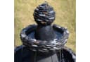 Teamson Home 3-stufiger Gartenbrunnen Steinoptik LED Grau Bild 5