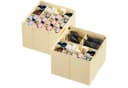 SpaceAid Schuhbox faltbare Schuh-Organizer für 16-32 Paar Beige Bild 2