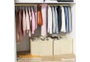 SpaceAid Schuhbox faltbare Schuh-Organizer für 16-32 Paar Beige Bild 5