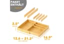 SpaceAid Besteckeinsatz Bambus Braun Bild 4