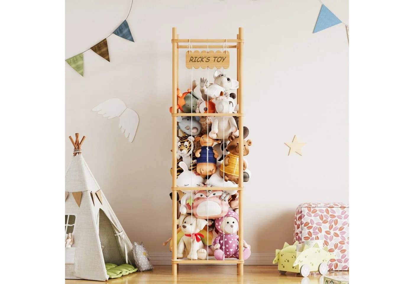 SpaceAid Kinderregal Holz Kuscheltier Aufbewahrung - Bild 2