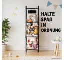 SpaceAid Kinderregal Holz Schwarz Kuscheltier Aufbewahrung Vertikal Bild 5