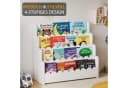 SpaceAid Bücherregal 4-stöckig Weiß Montessori Kinderregal Bild 4