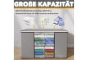 SpaceAid Aufbewahrungsbox 90L Grau 6er-Set mit Deckel & Sichtfenster Bild 3