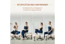 Pinmoco Polsterstuhl Bürostuhl mit höhenverstellbaren Rollen Rosa Meditationsstuhl Bild 1