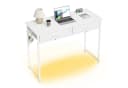 Pinmoco Schreibtisch 106 cm mit Schubladen und LED-Beleuchtung Bild 2