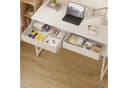 Pinmoco Schreibtisch 106 cm mit Schubladen und LED-Beleuchtung Bild 5