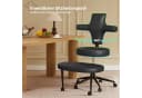 Pinmoco Bürostuhl 360° drehbar, 10,2 cm Kissen, Ergonomisch Bild 1