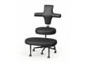 Pinmoco Bürostuhl 360° drehbar, 10,2 cm Kissen, Ergonomisch Bild 2