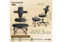 Pinmoco Bürostuhl 360° drehbar, 10,2 cm Kissen, Ergonomisch Bild 5