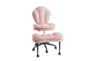 Pinmoco Polsterstuhl Bürostuhl Rosa mit Beinschwenkfunktion Bild 2