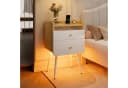 Pinmoco Nachttisch 1er Set schmal mit 2 Schubladen & LED Bild 1