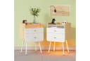 Pinmoco Nachttisch 1er Set schmal mit 2 Schubladen & LED Bild 5
