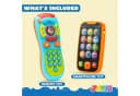 JOYIN Spiel-Smartphone Musikalisches Baby Spielzeug Handy 2er Set Orange Bild 3