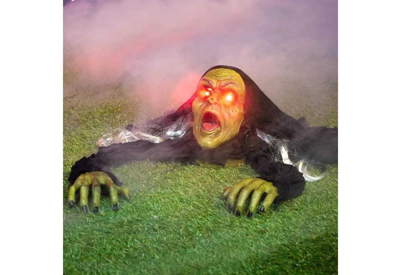 JOYIN Zombie Bodendurchbrecher Dekofigur mit Geräusch & blinkenden Augen - Bild 2