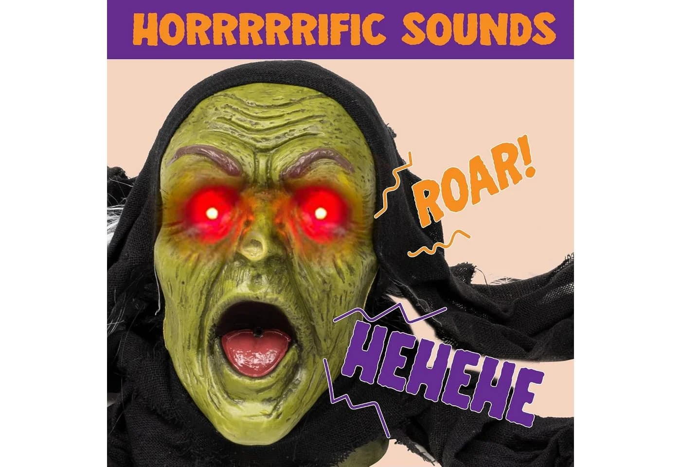 JOYIN Zombie Bodendurchbrecher Dekofigur mit Geräusch & blinkenden Augen - Bild 4