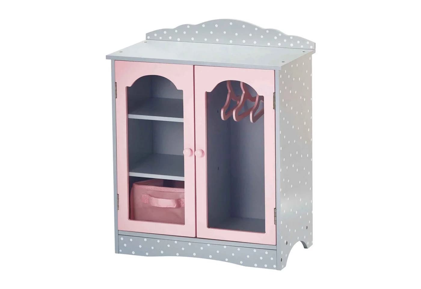 TEAMSON™ KIDS Puppenmöbel Schrank Grau/Rosa - Bild 2