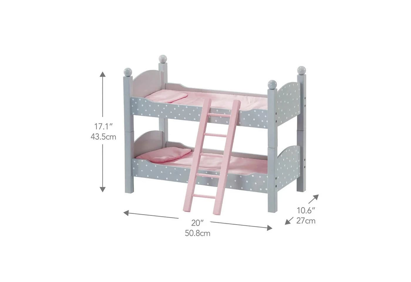 TEAMSON™ KIDS Puppenbett 2-in-1 Grau - Bild 3