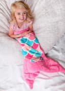Kinderdecke Cuddle Tails Meerjungfrauendecke PINK DREAM, Fin Fun Bild 4