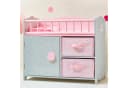 TEAMSON™ KIDS Puppen Pflegecenter Graues Puppenbett mit Bettwäsche, Seitengitter & Aufbewahrung Bild 1