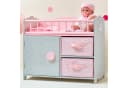 TEAMSON™ KIDS Puppen Pflegecenter Graues Puppenbett mit Bettwäsche, Seitengitter & Aufbewahrung Bild 3