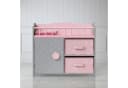 TEAMSON™ KIDS Puppen Pflegecenter Graues Puppenbett mit Bettwäsche, Seitengitter & Aufbewahrung Bild 4