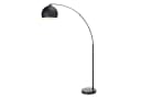 Teamson Home Bogenlampe Gebogene Stehlampe Metall Glockenschirm Schwarz Bild 2