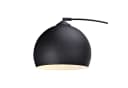 Teamson Home Bogenlampe Gebogene Stehlampe Metall Glockenschirm Schwarz Bild 5