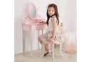 Teamson Kinder-Schminktisch Princess Rapunzel Holz Spiegel Hocker Rosa Bild 1
