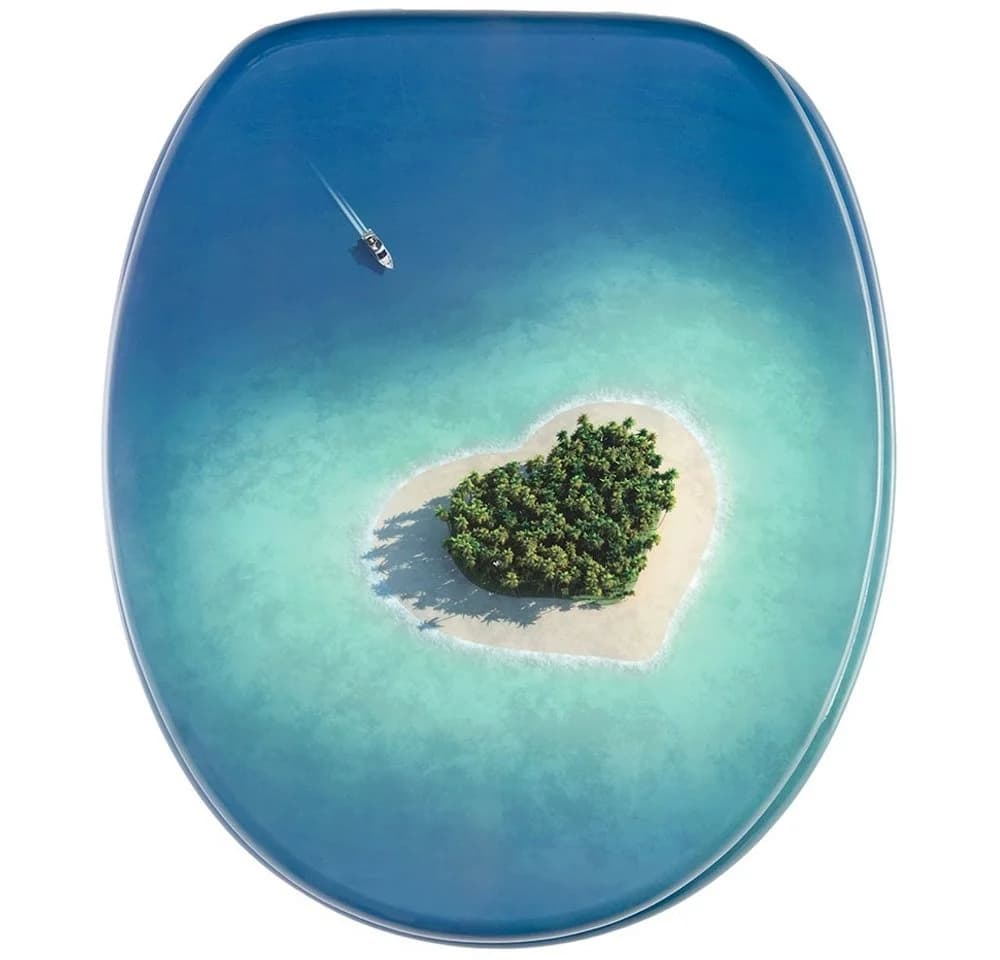 Sanilo WC-Sitz Dream Island Blau/Aquablau/Grün MDF SoftClose - Bild 2