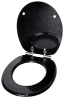 Sanilo Glitzer WC-Sitz Schwarz mit Absenkautomatik Bild 3