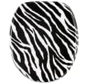 WC-Sitz SANILO Zebra Look Schwarz/Weiß MDF Bild 2