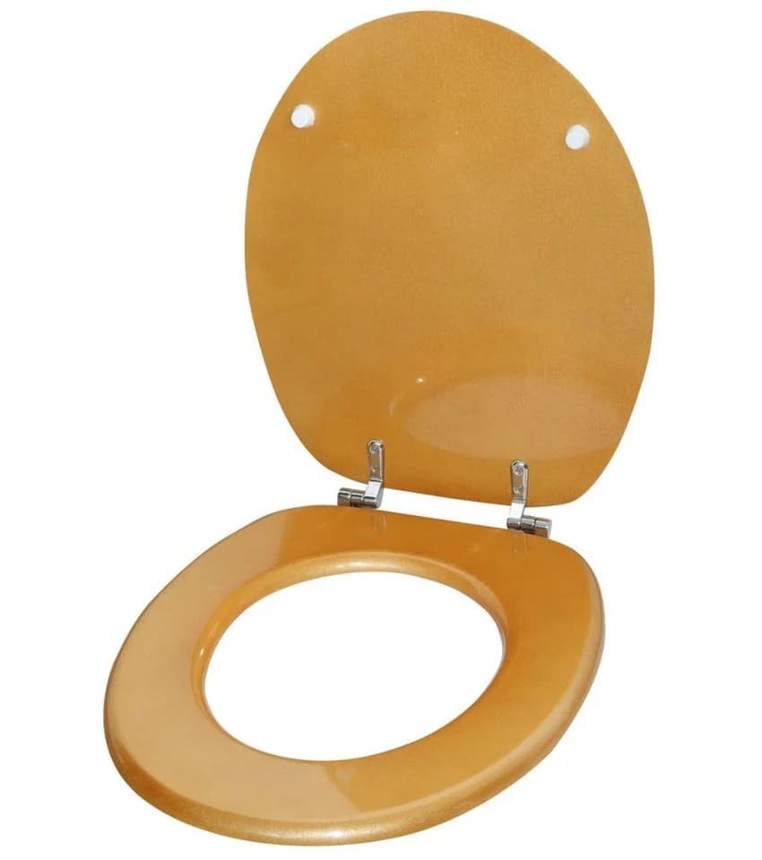 Sanilo WC-Sitz Glitzer Gold Hochglanz - Bild 3