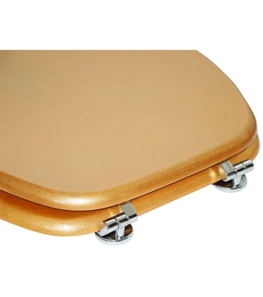 Sanilo WC-Sitz Glitzer Gold Hochglanz - Bild 5