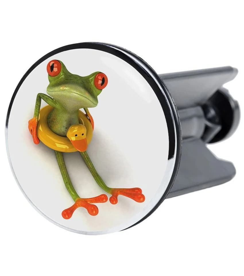 Sanilo Waschbeckenstöpsel Froggy Grün Ø 4.0 cm wasserdicht - Bild 2
