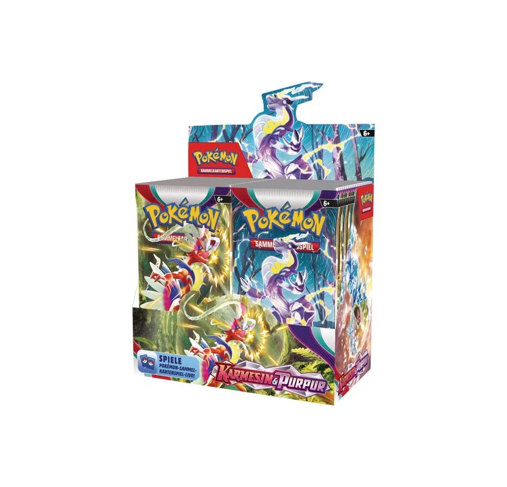POKEMON JUEGO DE CARTAS Sammelkarte Pokemon Karmesin & Purpur KP01 36 Booster Display