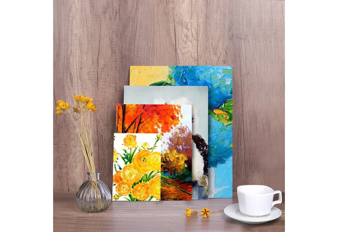ESENG Leinwand zum Bemalen 100% Baumwolle Mix-Size Set - Bild 5