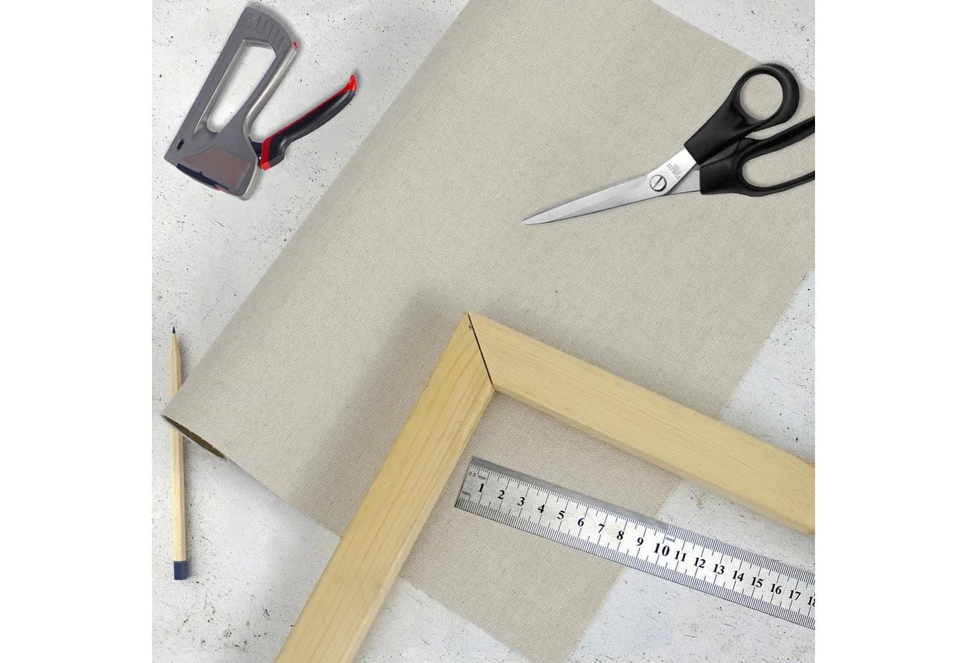 ESENG Maltuch Leinwand aus Leinen-Baumwollgewebe 380 g/m²
