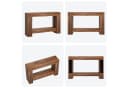 GarveeMore Konsolentisch Landhausstil 120 cm Holz 2 Ebenen Bild 5