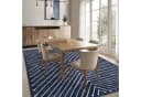GarveeMore Teppich Kurzflor Blau Geometrisches Muster Bild 1