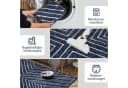 GarveeMore Teppich Kurzflor Blau Geometrisches Muster Bild 3