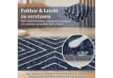 GarveeMore Teppich Kurzflor Blau Geometrisches Muster Bild 4