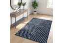 GarveeMore Teppich Kurzflor Blau Geometrisches Muster Bild 2