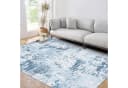 GarveeMore Faltbarer Kurzflor-Teppich Hellblau Abstrakt Bild 2
