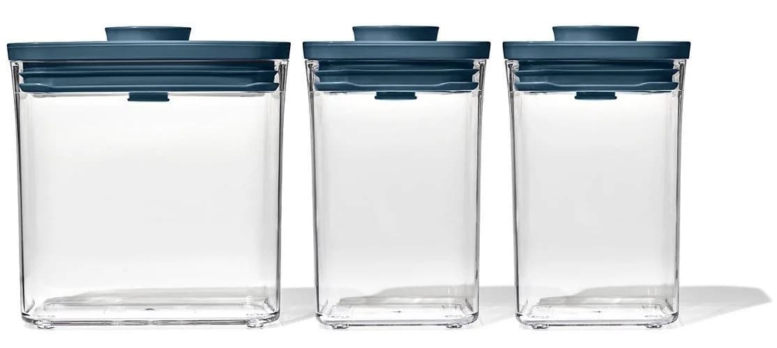 OXO GOOD GRIPS POP-Dosen Aufbewahrungssystem Blau 3-teilig - Bild 2