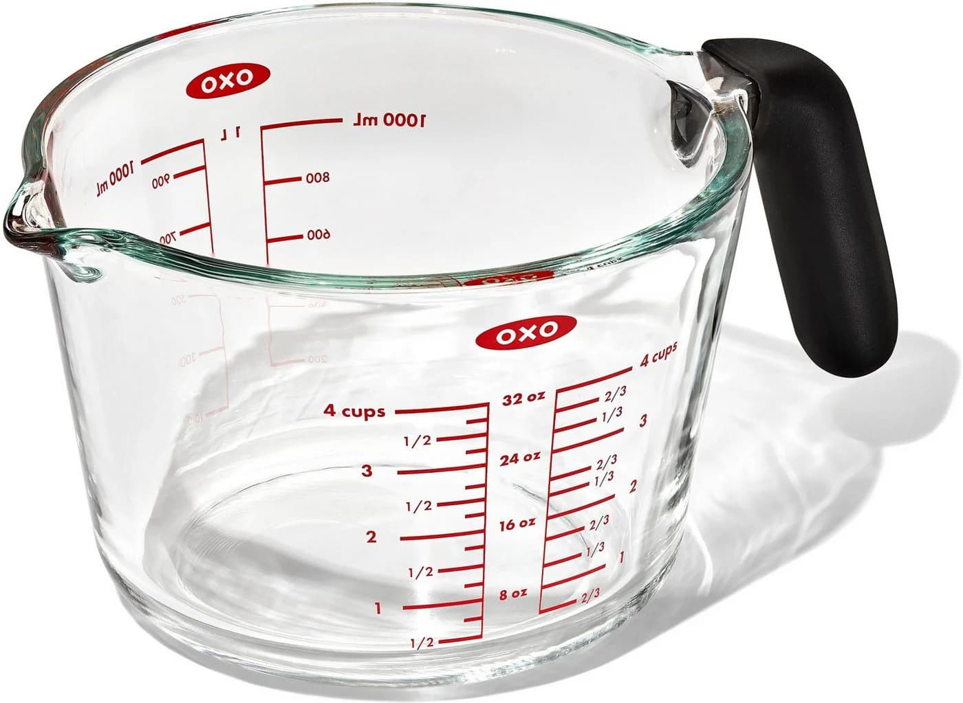 OXO GOOD GRIPS Messbecher 1L Glas transparent - Bild 2