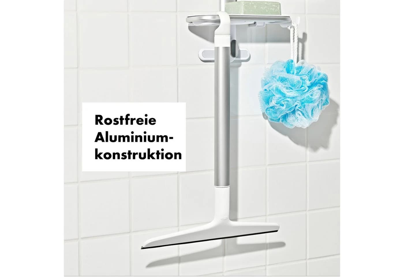 OXO Good Grips Wasserabzieher Ausziehbar Aluminium Silikon Silber